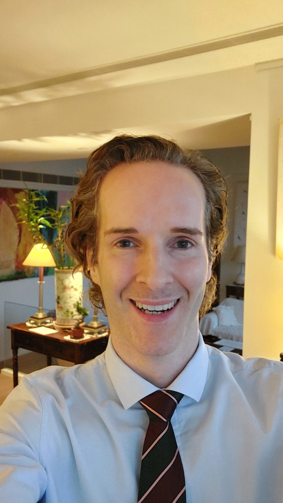 Nikolas Prehn (Felix Nikolas Prehn), in a shirt and striped tie